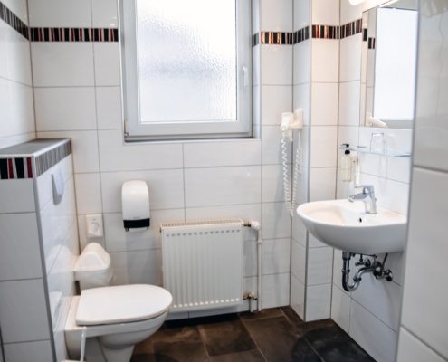 Ansicht Einzelzimmer Superior Badezimmer